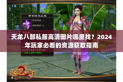 天龙八部私服高清图片哪里找？2024年玩家必看的资源获取指南