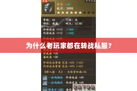 为什么老玩家都在转战私服? 为什么老玩家都在转战私服?
