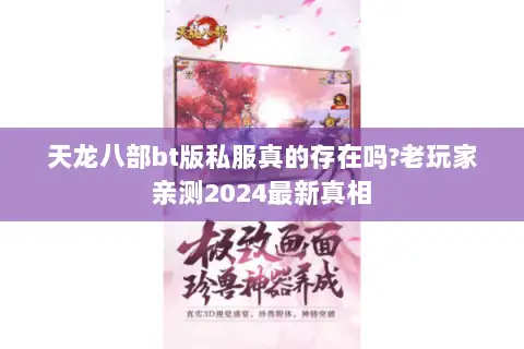 天龙八部bt版私服真的存在吗?老玩家亲测2024最新真相