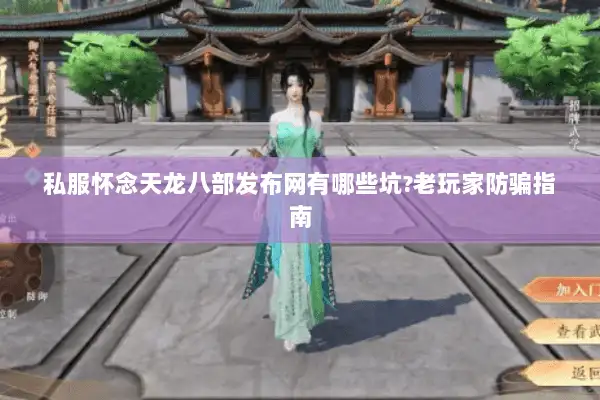 私服怀念天龙八部发布网有哪些坑?老玩家防骗指南