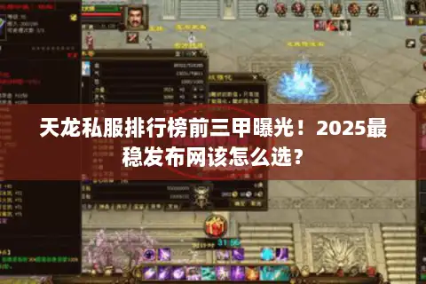 天龙私服排行榜前三甲曝光！2025最稳发布网该怎么选？