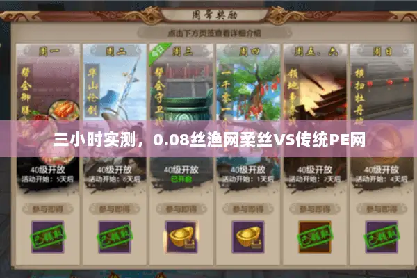 三小时实测,0.08丝渔网柔丝VS传统PE网 三小时实测,0.08丝渔网柔丝VS传统PE网