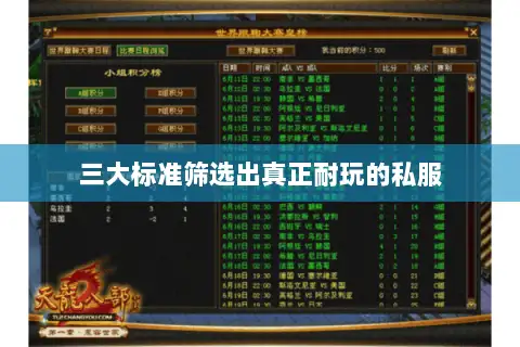 三大标准筛选出真正耐玩的私服