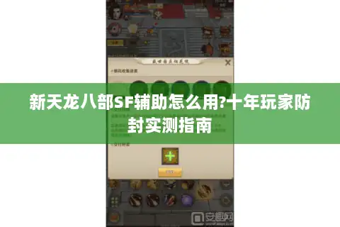新天龙八部SF辅助怎么用?十年玩家防封实测指南