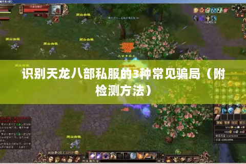 识别天龙八部私服的3种常见骗局（附检测方法）