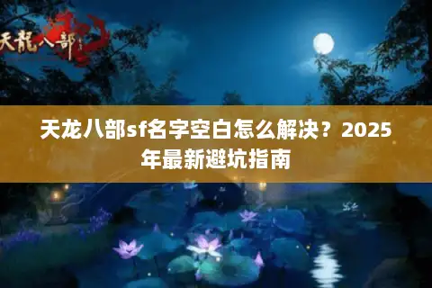 天龙八部sf名字空白怎么解决？2025年最新避坑指南