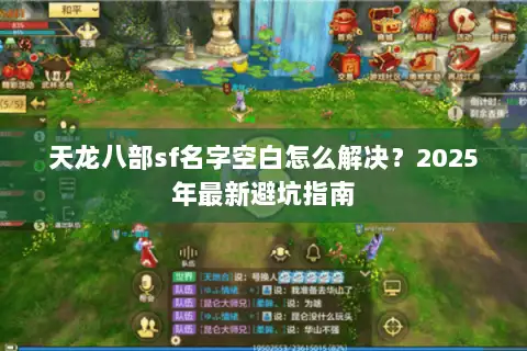 天龙八部sf名字空白怎么解决？2025年最新避坑指南