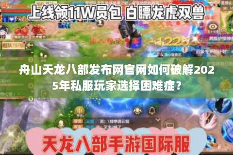 舟山天龙八部发布网官网如何破解2025年私服玩家选择困难症？