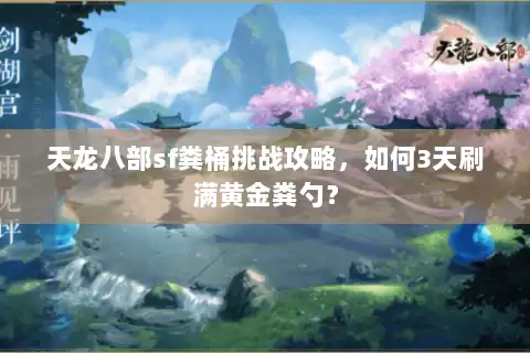 天龙八部sf粪桶挑战攻略，如何3天刷满黄金粪勺？