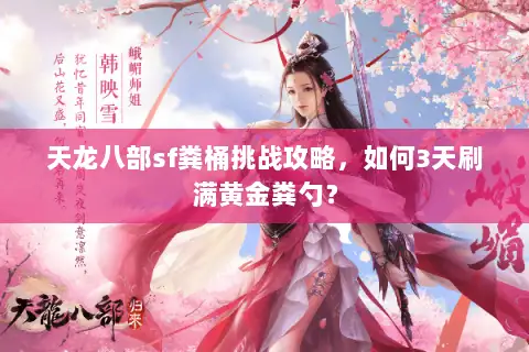 天龙八部sf粪桶挑战攻略，如何3天刷满黄金粪勺？
