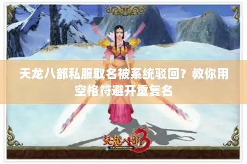 天龙八部私服取名被系统驳回？教你用空格符避开重复名