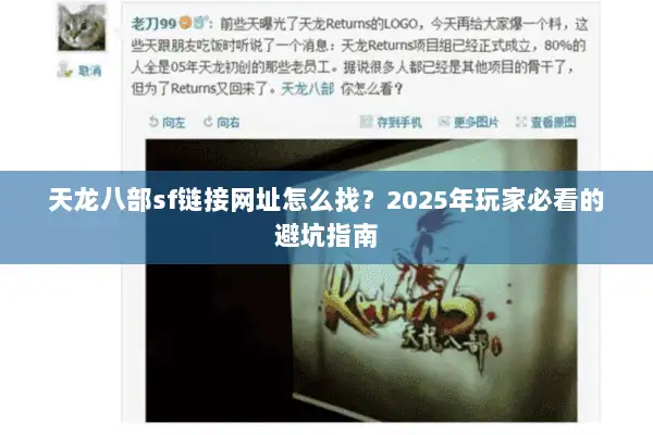 天龙八部sf链接网址怎么找？2025年玩家必看的避坑指南