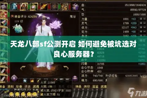 天龙八部sf公测开启 如何避免被坑选对良心服务器？