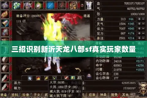 三招识别新沂天龙八部sf真实玩家数量