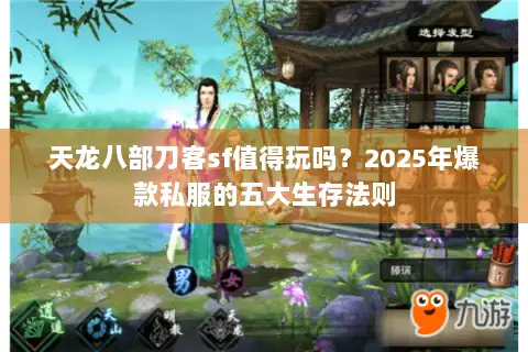 天龙八部刀客sf值得玩吗?2025年爆款私服的五大生存法则 天龙八部刀客sf值得玩吗?2025年爆款私服的五大生存法则