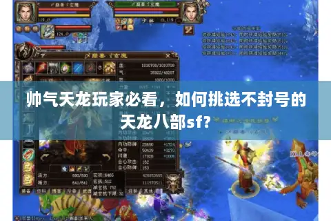 帅气天龙玩家必看，如何挑选不封号的天龙八部sf？