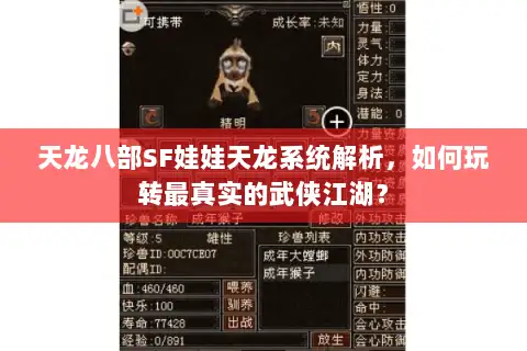 天龙八部SF娃娃天龙系统解析，如何玩转最真实的武侠江湖？