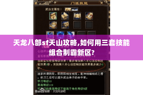 天龙八部sf天山攻略,如何用三套技能组合制霸新区?