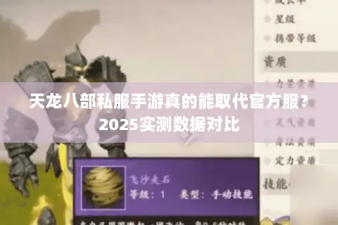 天龙八部私服手游真的能取代官方服？2025实测数据对比