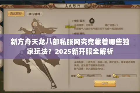 新方舟天龙八部私服网究竟藏着哪些独家玩法?2025新开服全解析 新方舟天龙八部私服网究竟藏着哪些独家玩法?2025新开服全解析