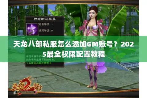 天龙八部私服怎么添加GM账号？2025最全权限配置教程