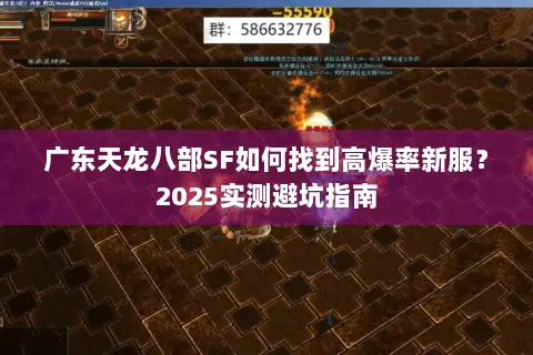 广东天龙八部SF如何找到高爆率新服？2025实测避坑指南