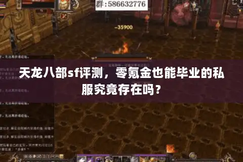 天龙八部sf评测，零氪金也能毕业的私服究竟存在吗？