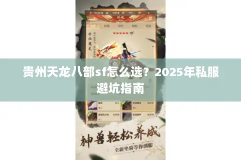 贵州天龙八部sf怎么选?2025年私服避坑指南 贵州天龙八部sf怎么选?2025年私服避坑指南