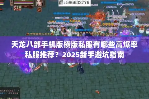 天龙八部手机版横版私服有哪些高爆率私服推荐?2025新手避坑指南 天龙八部手机版横版私服有哪些高爆率私服推荐?2025新手避坑指南
