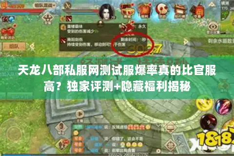 天龙八部私服网测试服爆率真的比官服高？独家评测+隐藏福利揭秘