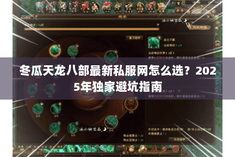冬瓜天龙八部最新私服网怎么选？2025年独家避坑指南