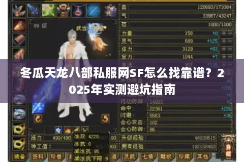 冬瓜天龙八部私服网SF怎么找靠谱？2025年实测避坑指南