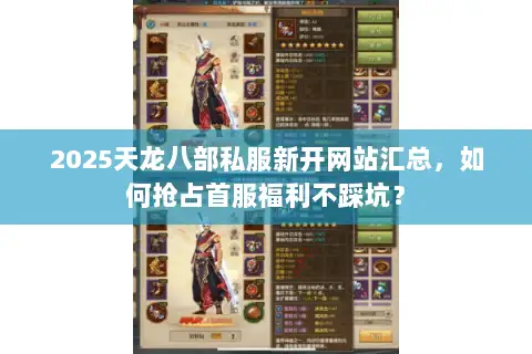2025天龙八部私服新开网站汇总，如何抢占首服福利不踩坑？