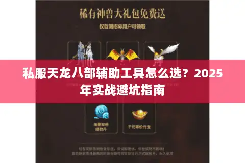 私服天龙八部辅助工具怎么选？2025年实战避坑指南
