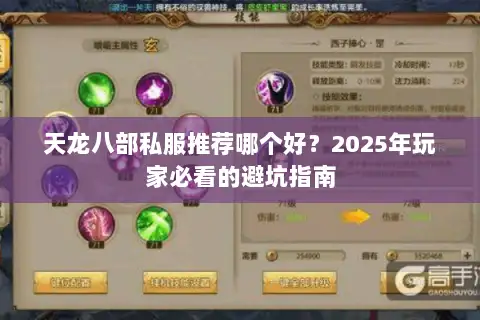 天龙八部私服推荐哪个好？2025年玩家必看的避坑指南