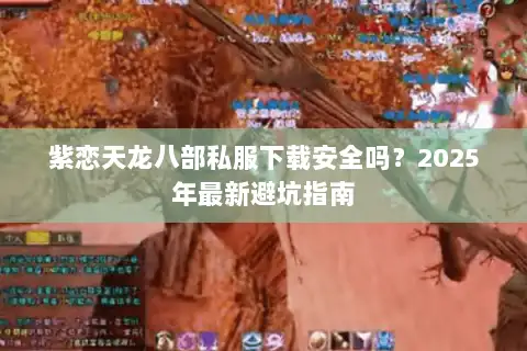 紫恋天龙八部私服下载安全吗？2025年最新避坑指南