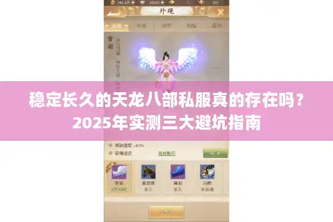稳定长久的天龙八部私服真的存在吗?2025年实测三大避坑指南 稳定长久的天龙八部私服真的存在吗?2025年实测三大避坑指南