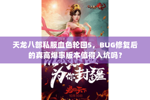 天龙八部私服血色轮回5，BUG修复后的真高爆率版本值得入坑吗？