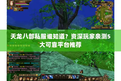 天龙八部私服谁知道?资深玩家亲测5大可靠平台推荐 天龙八部私服谁知道?资深玩家亲测5大可靠平台推荐