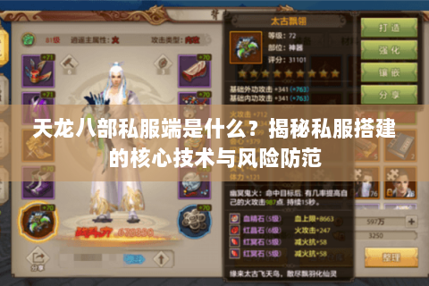 天龙八部私服端是什么？揭秘私服搭建的核心技术与风险防范