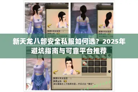 新天龙八部安全私服如何选?2025年避坑指南与可靠平台推荐 新天龙八部安全私服如何选?2025年避坑指南与可靠平台推荐