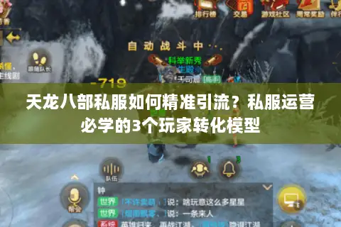 天龙八部私服如何精准引流?私服运营必学的3个玩家转化模型 天龙八部私服如何精准引流?私服运营必学的3个玩家转化模型