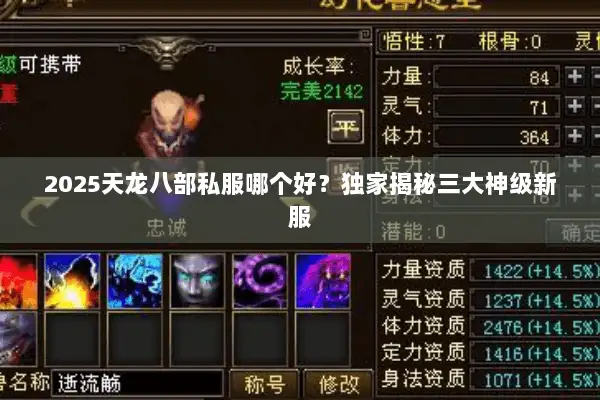 2025天龙八部私服哪个好？独家揭秘三大神级新服