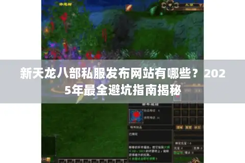新天龙八部私服发布网站有哪些？2025年最全避坑指南揭秘