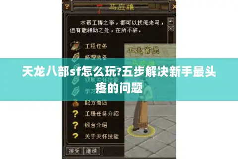 天龙八部sf怎么玩?五步解决新手最头疼的问题 天龙八部sf怎么玩?五步解决新手最头疼的问题