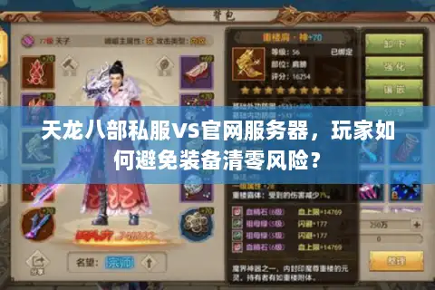 天龙八部私服VS官网服务器，玩家如何避免装备清零风险？