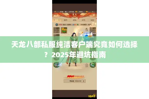 天龙八部私服纯洁客户端究竟如何选择？2025年避坑指南