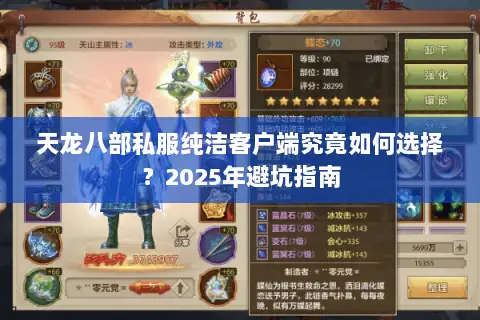 天龙八部私服纯洁客户端究竟如何选择？2025年避坑指南