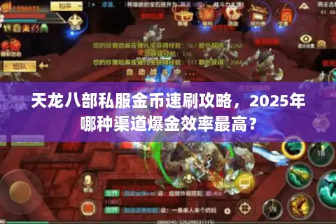 天龙八部私服金币速刷攻略，2025年哪种渠道爆金效率最高？