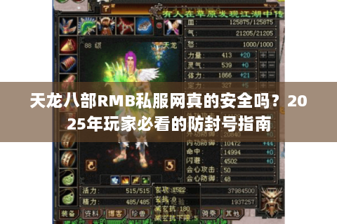 天龙八部RMB私服网真的安全吗？2025年玩家必看的防封号指南